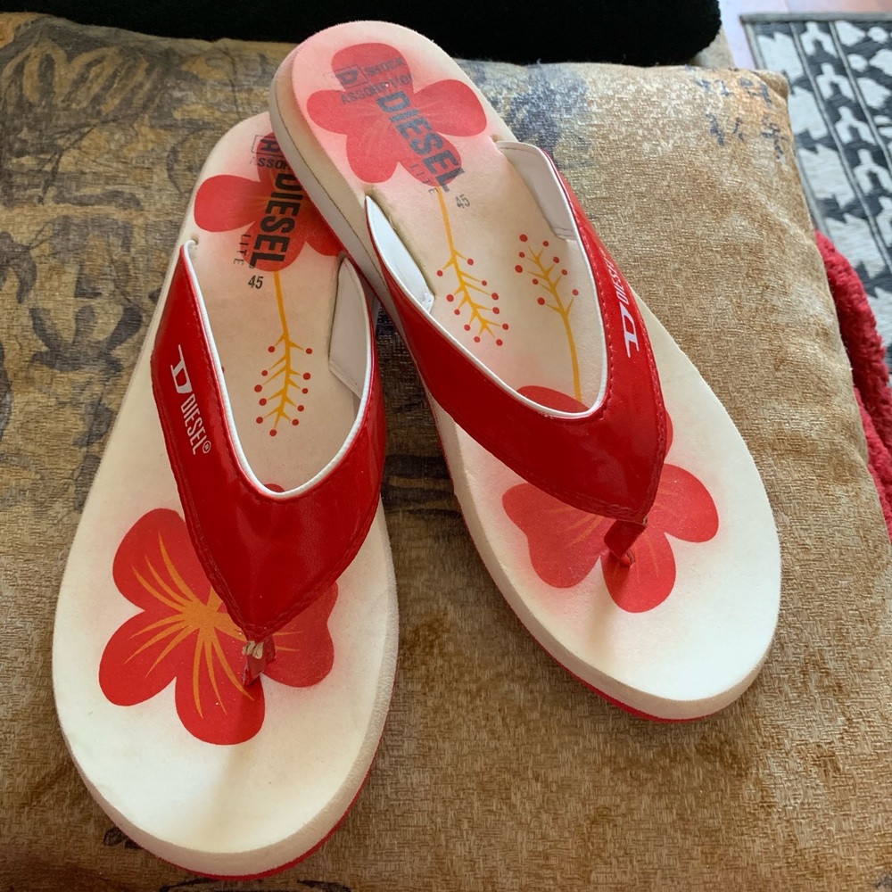 Diesel lite unisex flip flop shock Assorption size 45 Woman’s 8-8.5